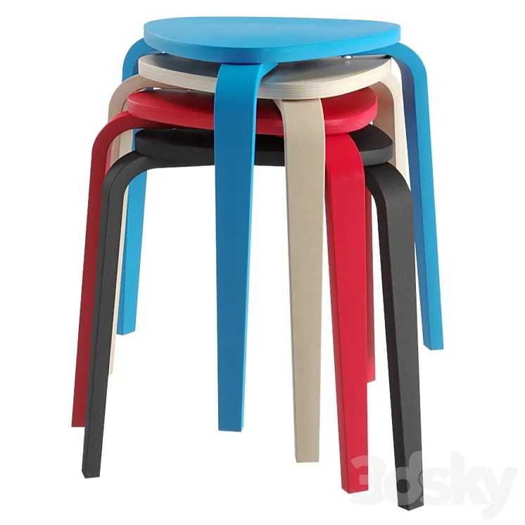 IKEA KURRE Stool 3D Model Free Download IKEA KURRE Stool 3D Model Free Download