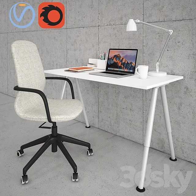 IKEA LÅNGFJÄLL with THYGE 3D Model