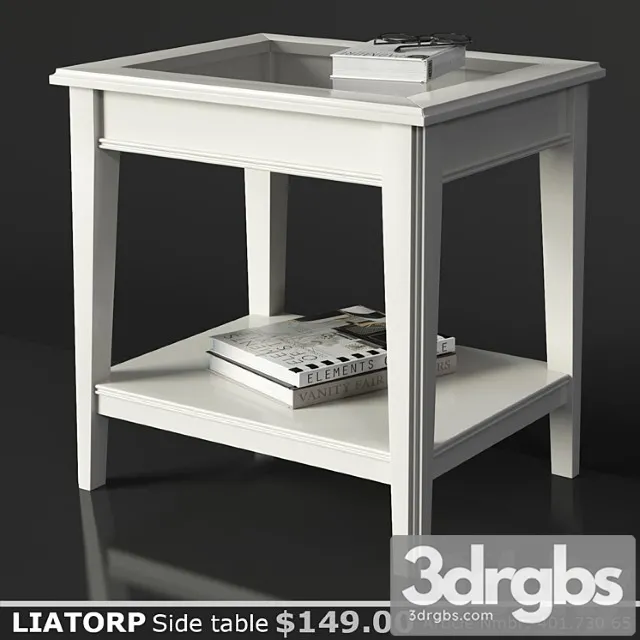 Ikea liatorp side table 2 3D Model Download
