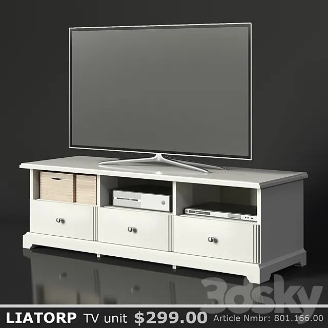 IKEA LIATORP TV unit 3DModel IKEA LIATORP TV unit 3DModel