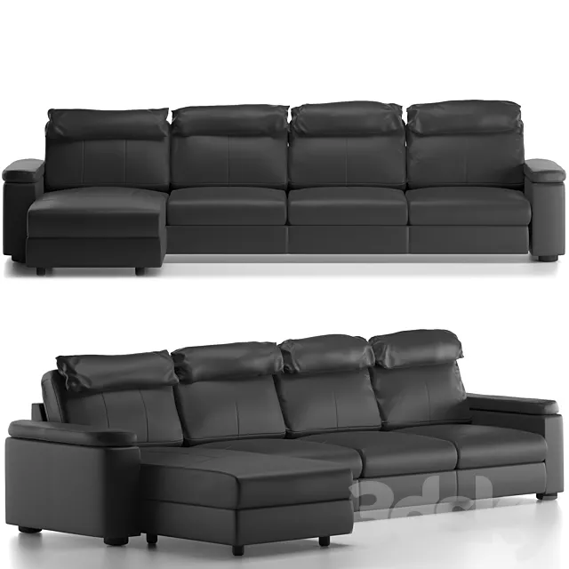 Ikea LIDHULT sectional. 4-seat 3DModel