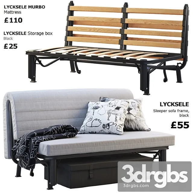 Ikea lycksele 4 2 3D Model Download