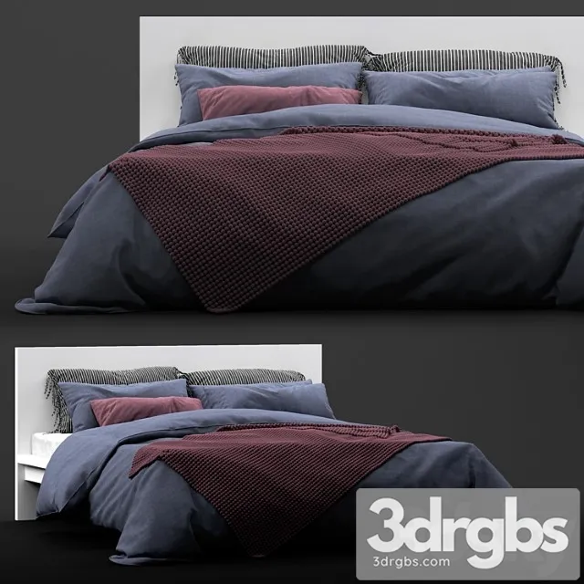 Ikea malm bed_3 2 3D Model Download