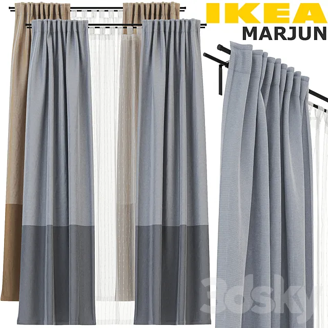 IKEA MARJUN (MARYUN) CURTAIN SET 3DModel