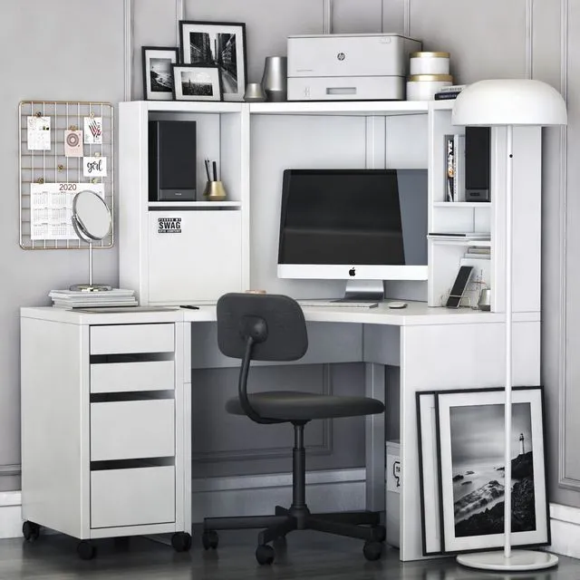IKEA MICKE corner workplace 3D Model