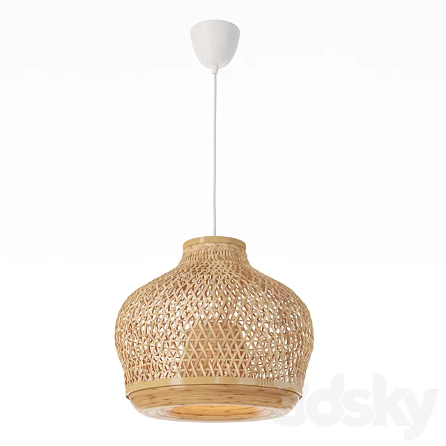 IKEA MISTERGULT Pendant lamp made of bamboo 3D Model IKEA MISTERGULT Pendant lamp made of bamboo 3D Model
