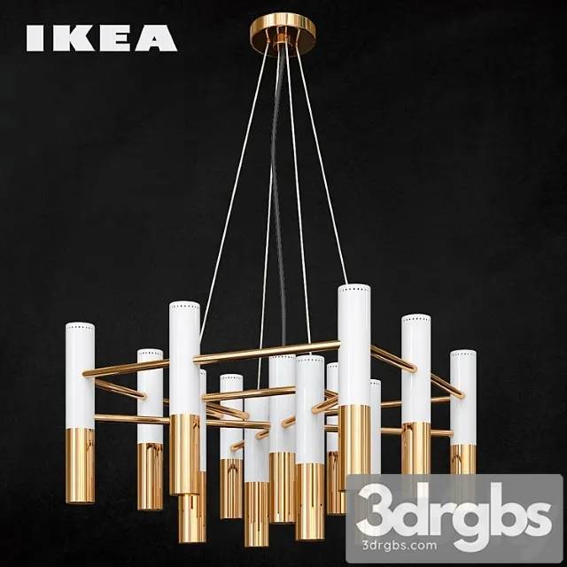 Ikea Modern Suspension Lamp 3D Model Download