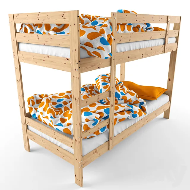 Ikea Mydal Bed 3D Model