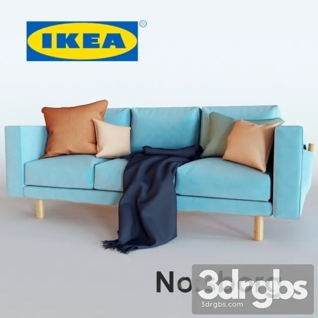 Ikea Norsborg Sofa 01 3D Model Download