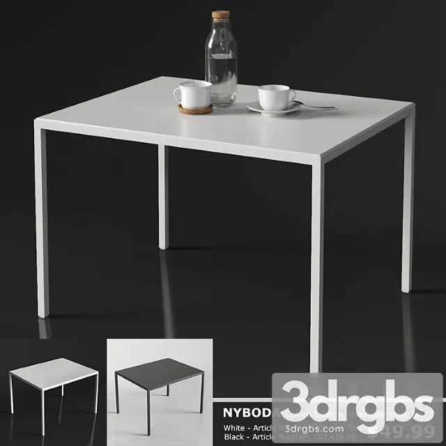 Ikea Nyboda Coffee Table 3D Model Download