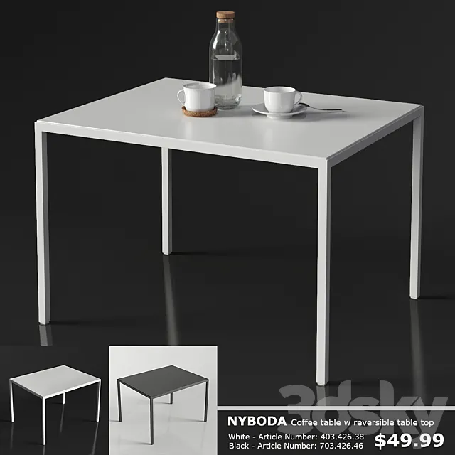 IKEA NYBODA Coffee table 3D Model