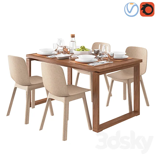 IKEA ODGER and MORBYLANGA 3DModel