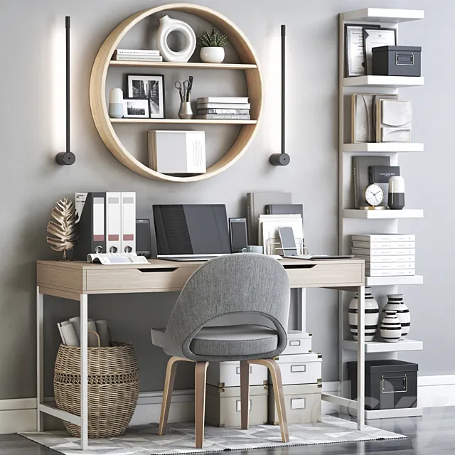 IKEA office workplace 116 3D Model