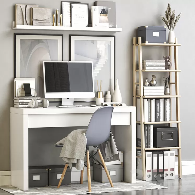 IKEA office workplace 117 3D Model IKEA office workplace 117 3D Model