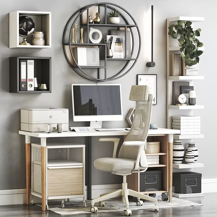 IKEA office workplace 121 3D Model IKEA office workplace 121 3D Model