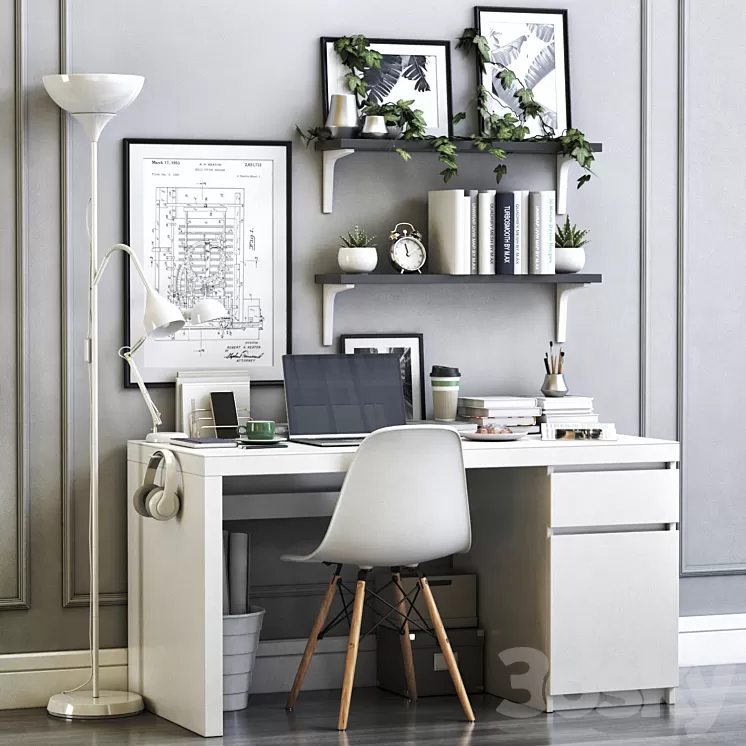IKEA office workplace 14 3D Model