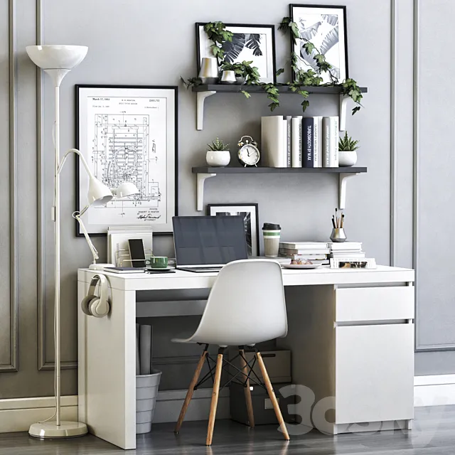 IKEA office workplace 14 3DModel
