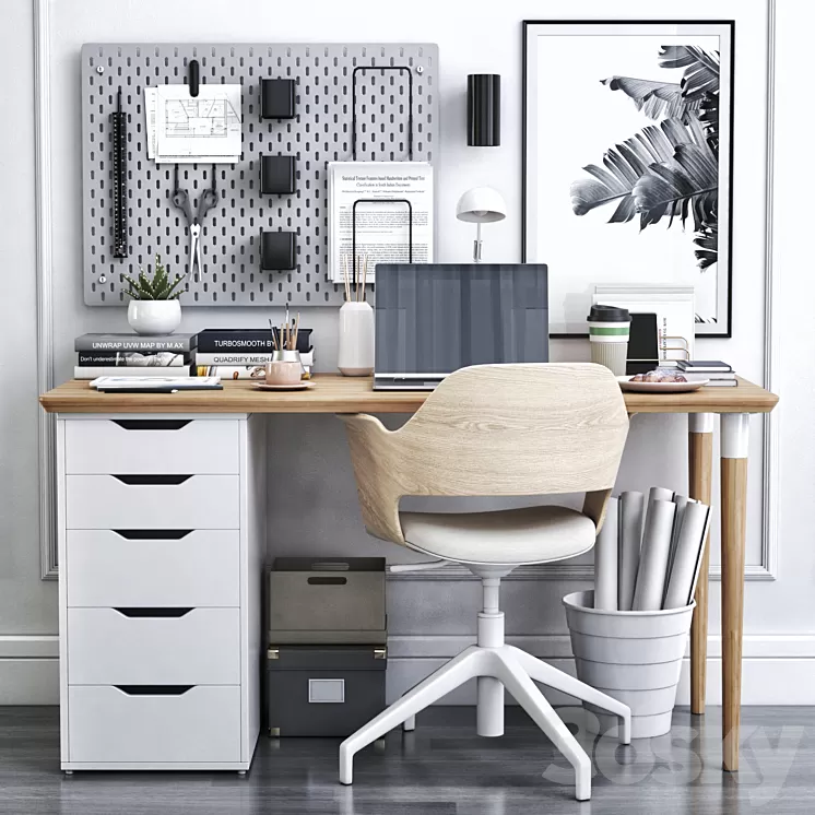 IKEA office workplace 16 3D Model