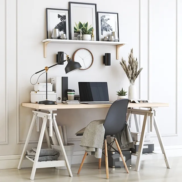 IKEA office workplace 20 3DModel