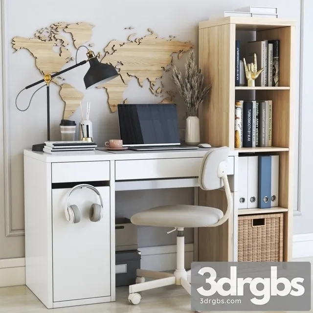IKEA Office Workplace 23 3D Model Download