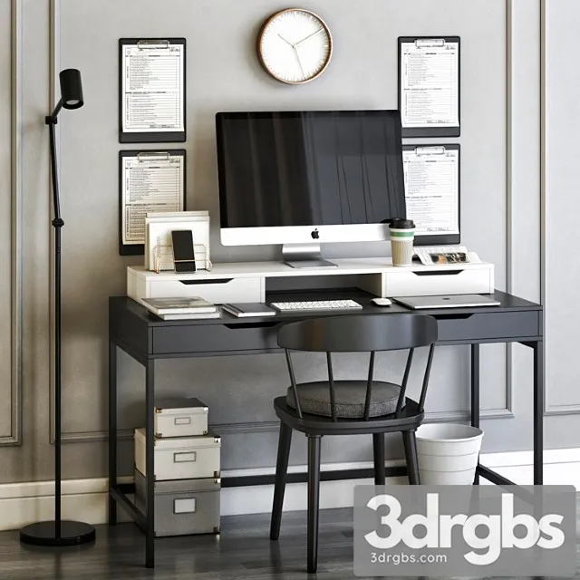 Ikea Office Workplace 26 3D Model Download