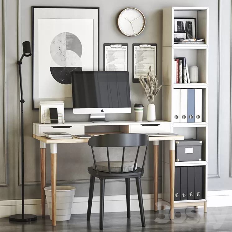 IKEA office workplace 27 3D Model