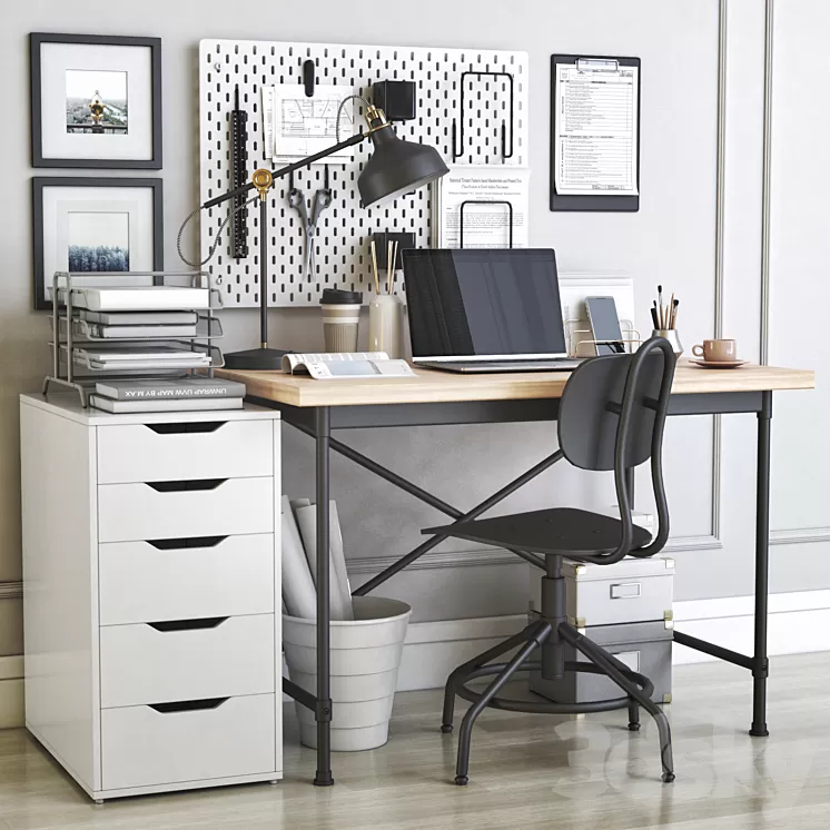 IKEA office workplace 32 3D Model