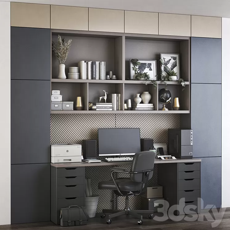IKEA office workplace 53 3D Model IKEA office workplace 53 3D Model