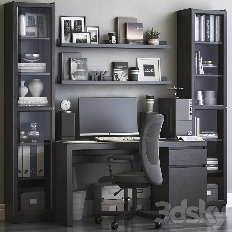 IKEA office workplace 58 3D Model IKEA office workplace 58 3D Model