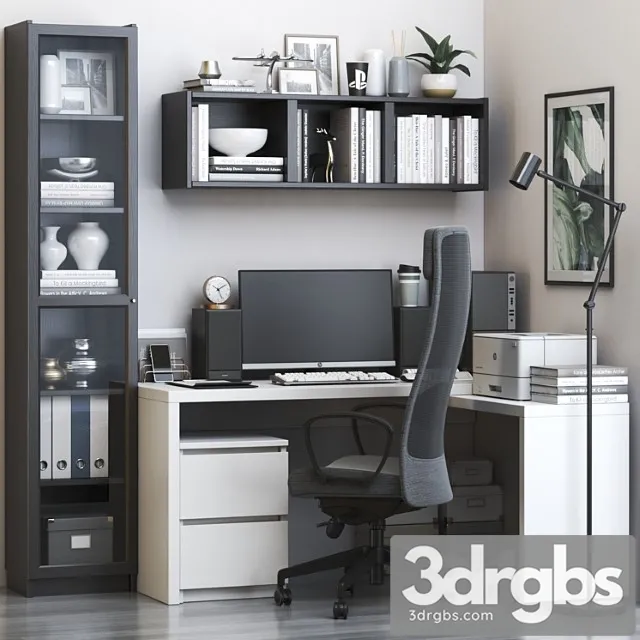 IKEA Office Workplace 59 3D Model Download