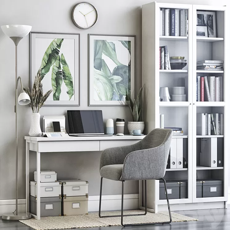 IKEA office workplace 60 3D Model IKEA office workplace 60 3D Model