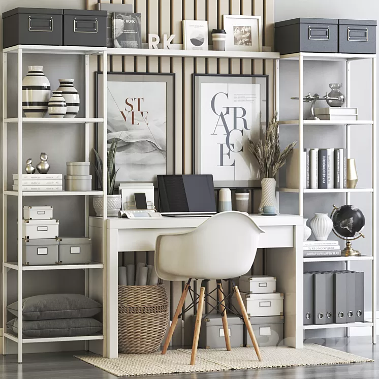 IKEA office workplace 64 3D Model IKEA office workplace 64 3D Model