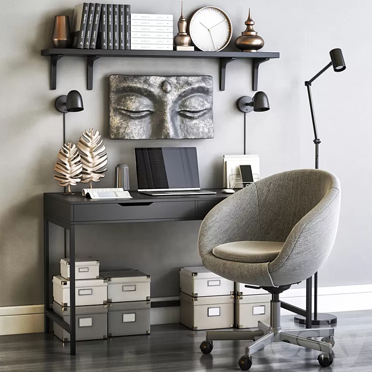 IKEA office workplace 82 3D Model IKEA office workplace 82 3D Model