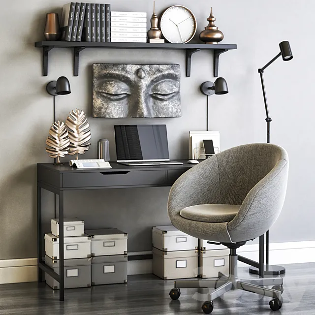 IKEA office workplace 82 3DModel