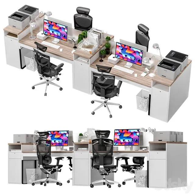 IKEA Office Workplace Office Workplace 8 3D Model IKEA Office Workplace Office Workplace 8 3D Model