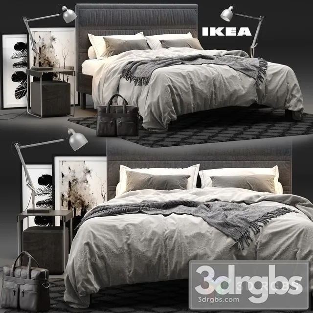Ikea Oppland Bed 3D Model Download