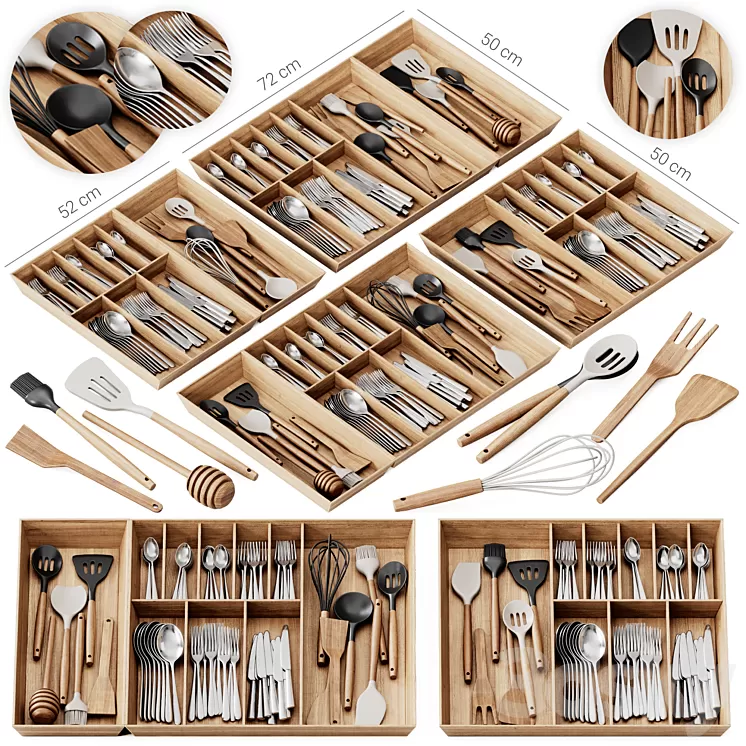 Ikea Organizer Uppdatera 3D Model