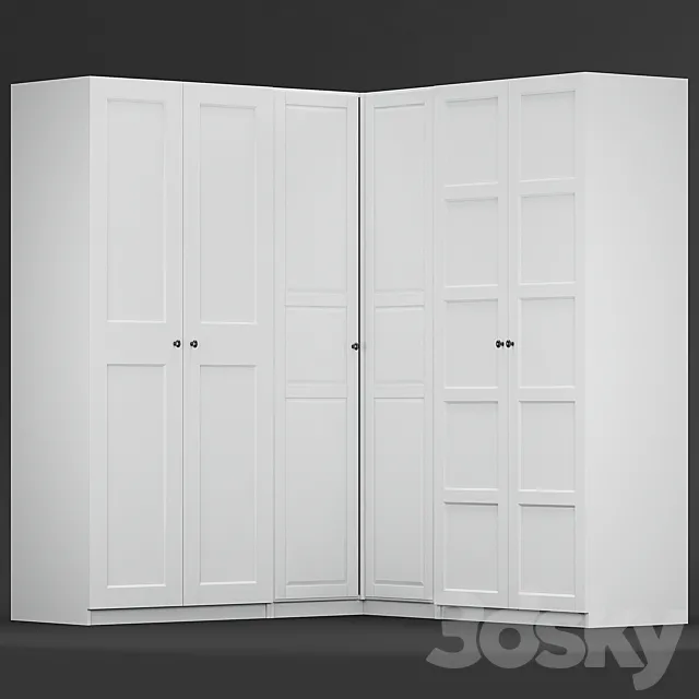 Ikea PAX corner wardrope A 3D Model