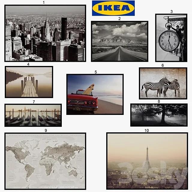 IKEA Pictures – Bjorksta 3DModel IKEA Pictures – Bjorksta 3DModel