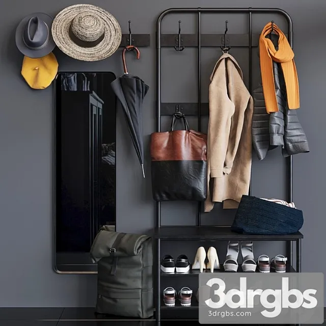 Ikea PINNIG PINNIG Hallway 3D Model Download