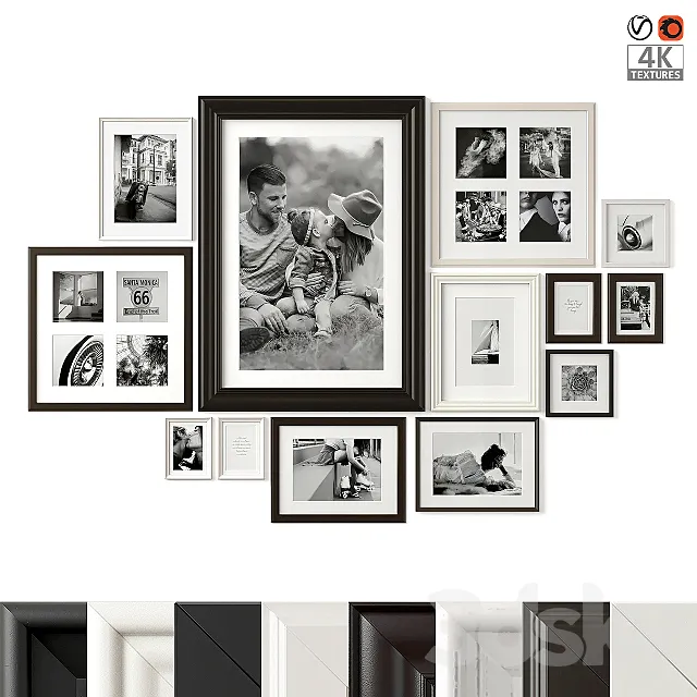 IKEA Poster Set 04 3D Model IKEA Poster Set 04 3D Model