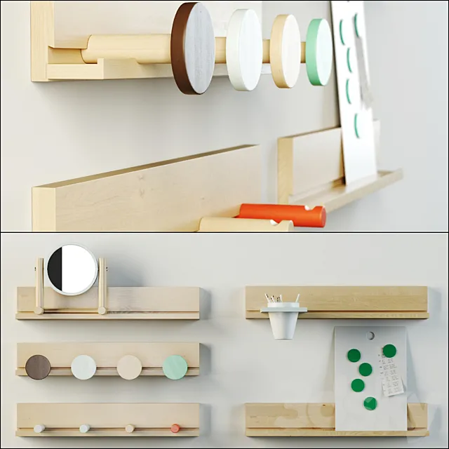 IKEA PS 2014 Wall rails 3D Model