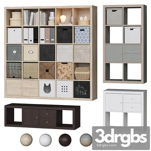 IKEA Rack Kallax 3D Model Download IKEA Rack Kallax 3D Model Download