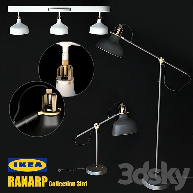 Ikea Ranarp 3D Model Ikea Ranarp 3D Model