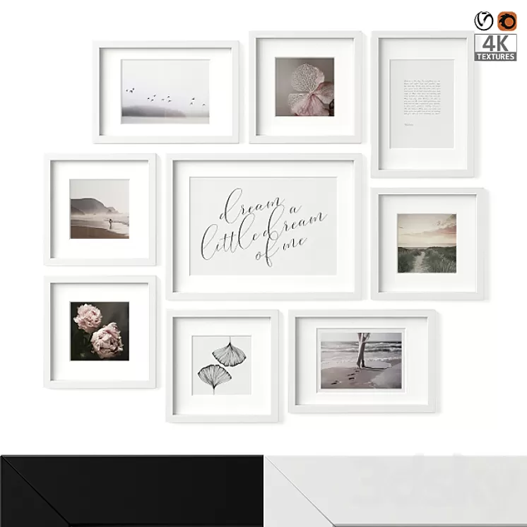 IKEA Ribba Poster Set 04 3D Model