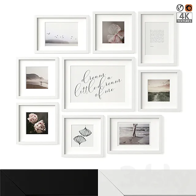 IKEA Ribba Poster Set 04 3DModel IKEA Ribba Poster Set 04 3DModel