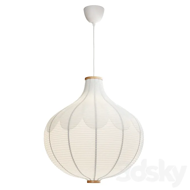 IKEA RISBYN  Pendant lamp shade onion shape 57 cm 3D Model