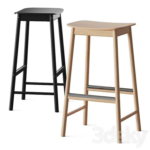 Ikea Ronninge Bar Stool 3D Model Ikea Ronninge Bar Stool 3D Model
