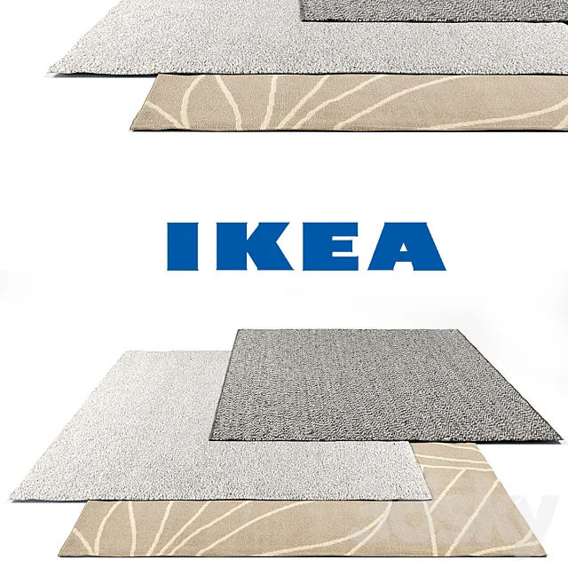 Ikea Rug Set 3D Model Ikea Rug Set 3D Model
