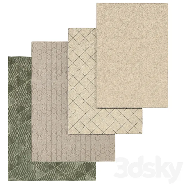 Ikea rugs set 3DModel Ikea rugs set 3DModel